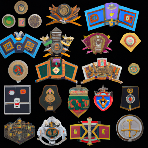 תצוגה של הסמלים לדרגים נמוכים בצבא