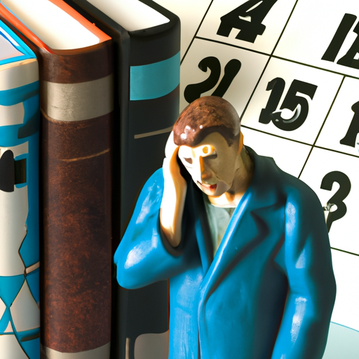 An image depicting a puzzled individual surrounded by medical reports and books, representing the struggle for diagnosis.